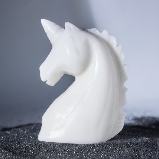 White Jasper Unicorns*1 - Meowcrystal