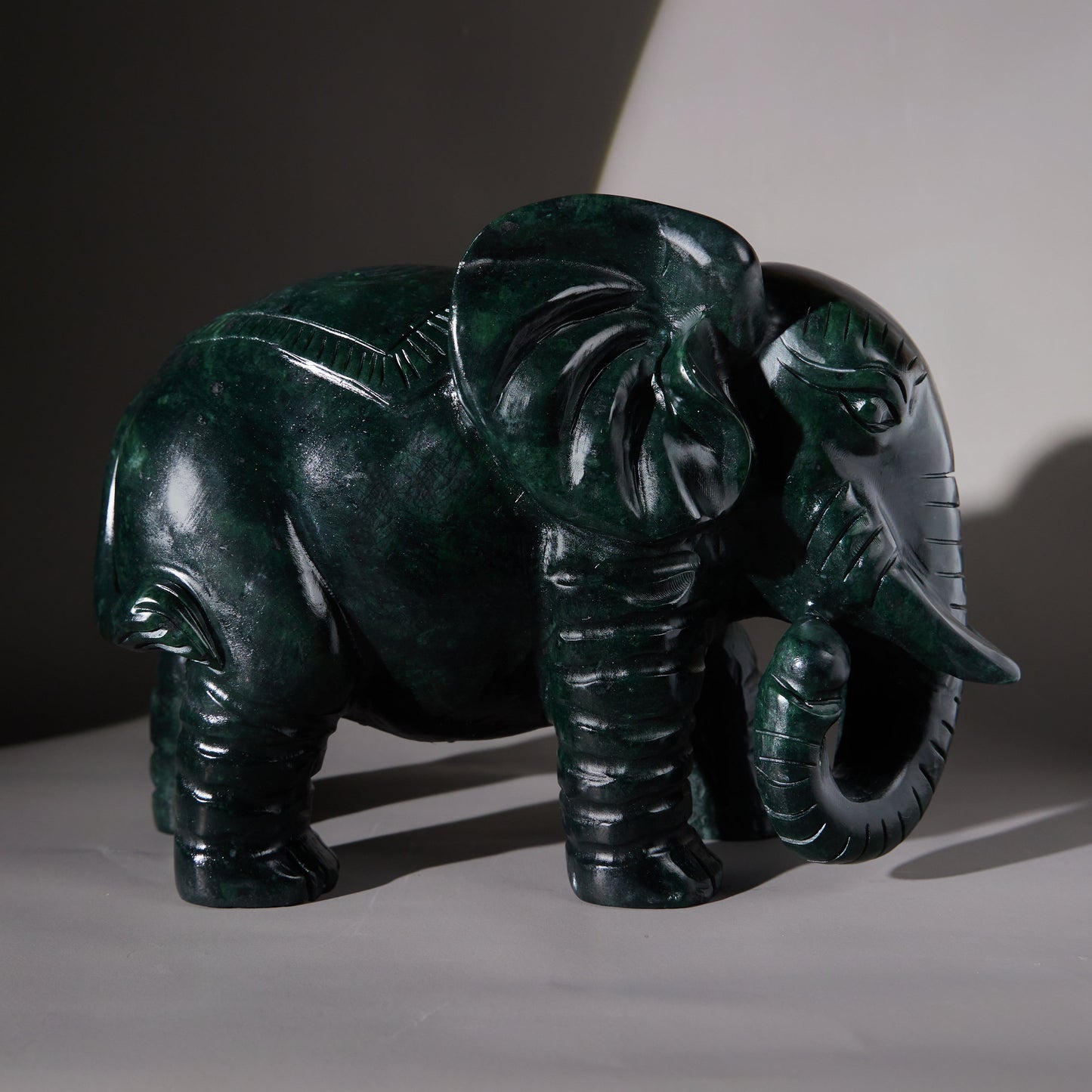 darker green jade elephant