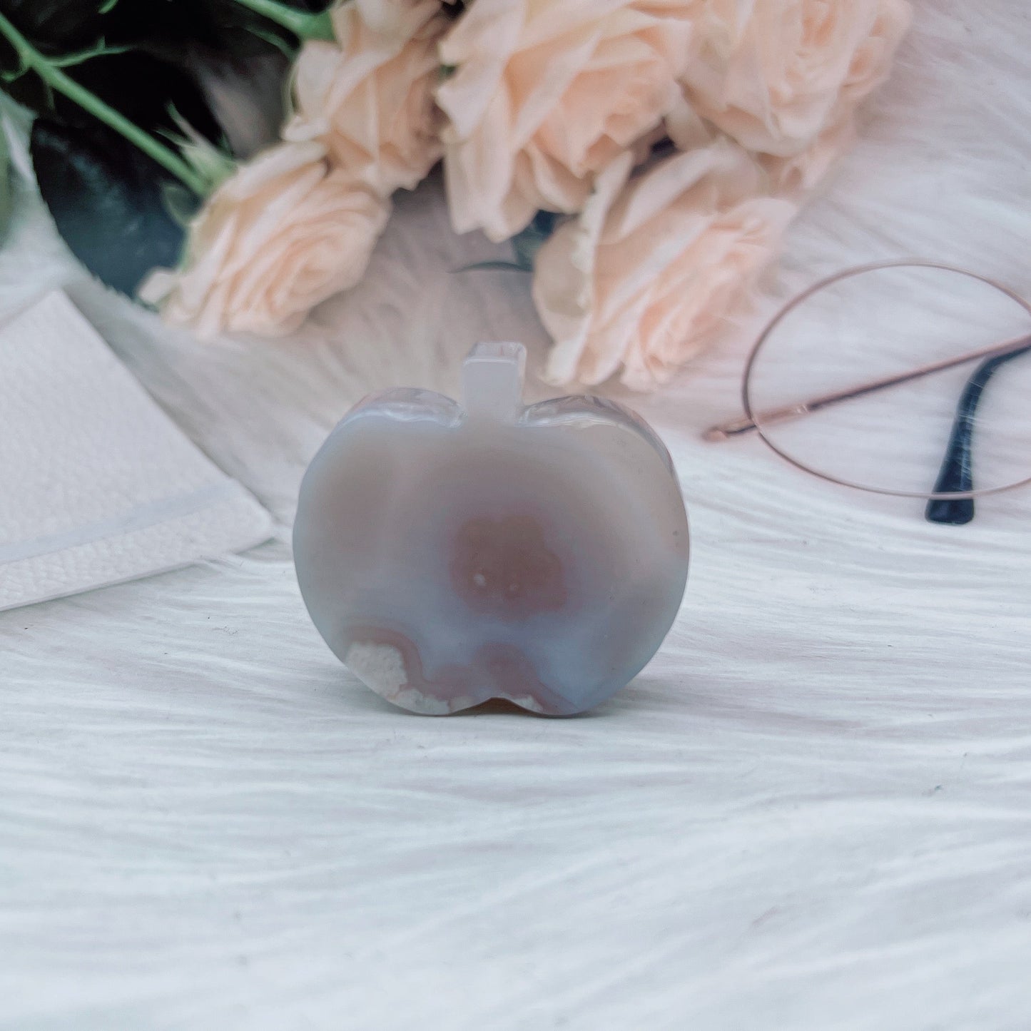 【USA ONLY】Moss agate apple*1