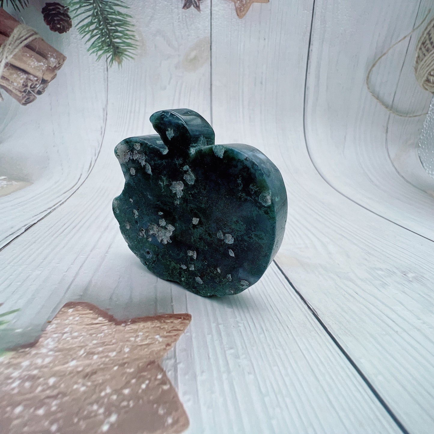 【USA ONLY】Moss agate apple*1